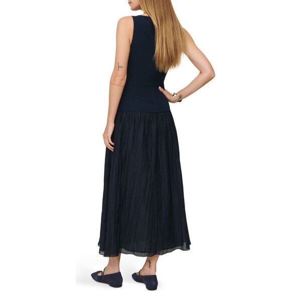 REFORMATION Cyra Drop Waist midnight navy Maxi Dress SIZE 2 NWOT - Picture 13 of 13